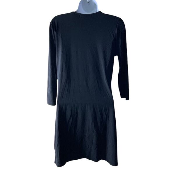 White House Black Market Top Womens M 3/4 Sleeve Square Neck Ruffled Pullover - Picture 4 of 6